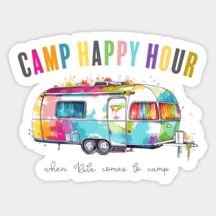 Camp Happy Hour Sticker